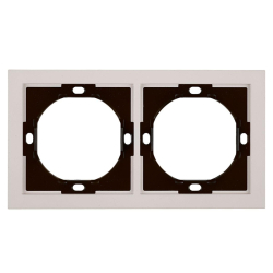 Рамка 2-местная, Stekker Мия, PFR00-3002-08, пудровый жемчуг 50487