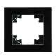 Рамка 1-постовая для сенсорных механизмов, подсветки Stekker Катрин черный GFR00-7001-05S 50304