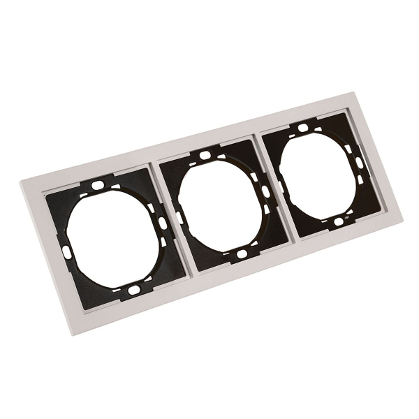 Рамка 3-местная, Stekker Мия, PFR00-3003-08, пудровый жемчуг 50488