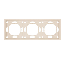 Рамка Stekker, PFR00-5003-08 3-местная Эмили, кашемир, soft touch 49912