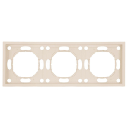Рамка Stekker, PFR00-5003-08 3-местная Эмили, кашемир, soft touch 49912