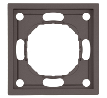 Рамка Stekker, PFR00-5001-09 1-местная Эмили, антрацит, soft touch 49936