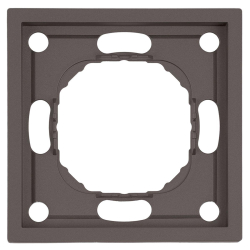 Рамка Stekker, PFR00-5001-09 1-местная Эмили, антрацит, soft touch 49936