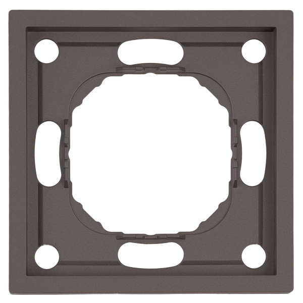 Рамка Stekker, PFR00-5001-09 1-местная Эмили, антрацит, soft touch 49936