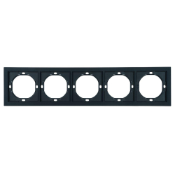 Рамка 5-местная, Stekker Мия, PFR00-3005-05, черный бархат 50465