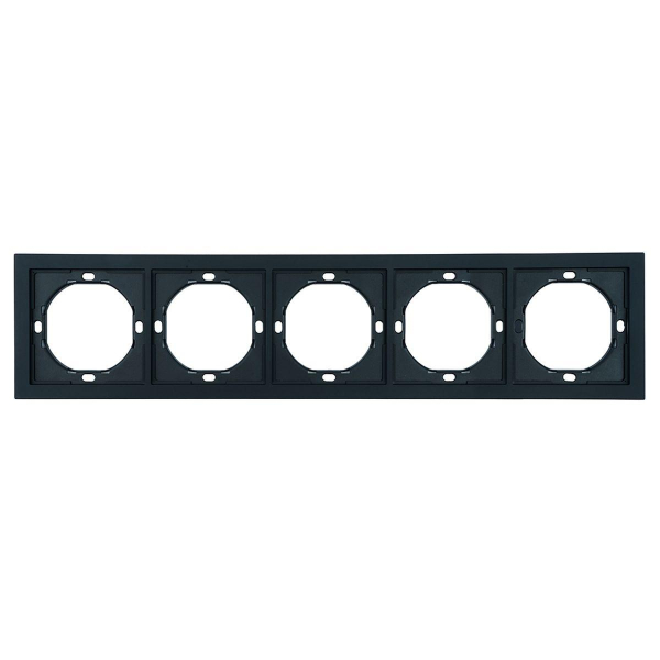 Рамка 5-местная, Stekker Мия, PFR00-3005-05, черный бархат 50465