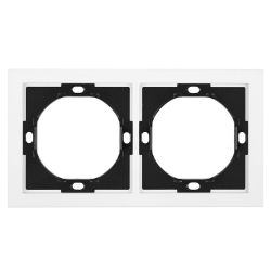 Рамка 2-местная, Stekker, PFR00-3002-01 Мия, белая магнолия 50457