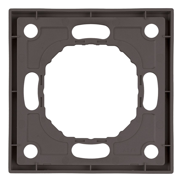 Рамка Stekker, PFR00-5001-09 1-местная Эмили, антрацит, soft touch 49936