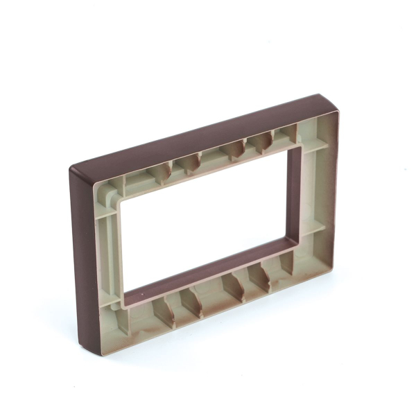 Рамка 2-местная (без перемычки), пластик, Stekker, PFR00-7012-04 Катрин, шоколад 50047