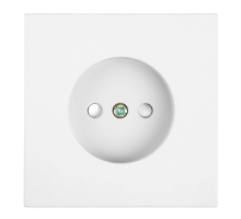 Розетка 1-местная с защитной шторкой (механизм), Stekker, б/з, 250В, 16А Мия, RST16-3109-01, белая магнолия 50439