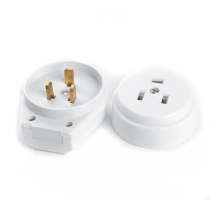 Вилка с розеткой для плит с/з Stekker, PPG32-52-20, разборные, открытой установки, 250В, 32А, белый 39469