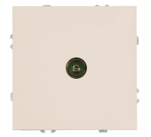 Розетка телевизионная 1-местная (механизм), Stekker, 75 Ом, 5-862МГц Эмили, RST00-5108-08, кашемир, soft touch 49901