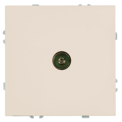 Розетка телевизионная 1-местная (механизм), Stekker, 75 Ом, 5-862МГц Эмили, RST00-5108-08, кашемир, soft touch 49901