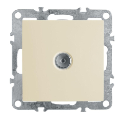 Розетка телевизионная 1-местная (механизм), Stekker, PST00-9108-02 Эрна, слоновая кость 39326
