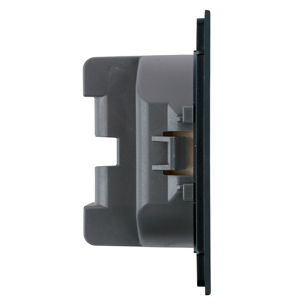 Розетка 1-местная с защитной шторкой (механизм), Stekker, б/з, 250В, 16А Мия, RST16-3109-05, черный бархат 50453