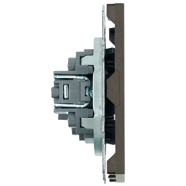 Розетка HDMI 2.0 Type A (механизм), Stekker Эмили, RST00-5118-09, антрацит, soft touch 50168