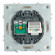 Розетка TV + компьютерная RJ-45 (механизм), Stekker Эмили, RST00-5106-08, кашемир, soft touch 49898