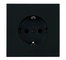 Розетка 1-местная с защитной шторкой с/з (механизм), Stekker, 250В, 16А Мия, RST16-3110-05, черный бархат 50454