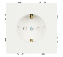 Розетка 1-местная с з/ш, с/з (механизм), СЗК, Stekker, 250В, 16А Эмили, RST16-5110-01ZK, белый фарор, soft touch 50235