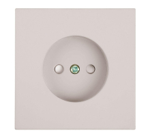 Розетка 1-местная с защитной шторкой (механизм), Stekker, б/з, 250В, 16А Мия, RST16-3109-08, пудровый жемчуг 50483