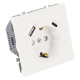 Розетка 1-местная з/ш с/з 16А + USB + Type C (механизм), Stekker, 250В, 20W Эмили, белый фарфор, soft-touch, RST16-5119-01 50217