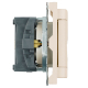 Розетка 1-местная с крышкой с защ. штор, Stekker, с/з, IP42, 250В, 16А Эмили, RST16-5112-08, кашемир, soft touch 49907