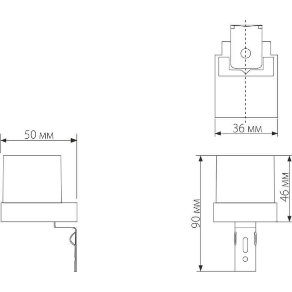 Датчик освещенности Elektrostandard SNS-L-06 1200W IP44 Белый a026126