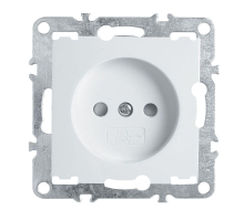 Розетка 1-местная б/з (механизм), Stekker, PST10-9109-01, 250В, 16А с защитной шторкой Эрна, белый 39316