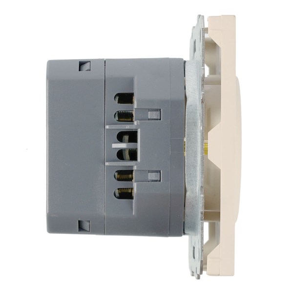 Розетка 1-местная з/ш с/з 16А + USB + Type C (механизм), Stekker, 250В, 20W Эмили, RST16-5119-08, кашемир, soft touch 50360