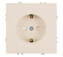 Розетка 1-местная с защитной шторкой с/з (механизм), Stekker, 250В, 16А Эмили, RST16-5110-08, кашемир, soft touch 49906