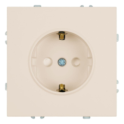 Розетка 1-местная с защитной шторкой с/з (механизм), Stekker, 250В, 16А Эмили, RST16-5110-08, кашемир, soft touch 49906