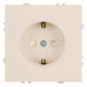 Розетка 1-местная с защитной шторкой с/з (механизм), Stekker, 250В, 16А Эмили, RST16-5110-08, кашемир, soft touch 49906