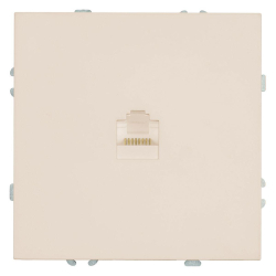 Розетка компьютерная 1-местная RJ-45 (механизм) Эмили, RST00-5117-08, кашемир, soft touch 49899