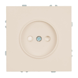 Розетка 1-местная с защитной шторкой (механизм), Stekker, б/з, 250В, 16А Эмили, RST16-5109-08, кашемир, soft touch 49902