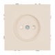 Розетка 1-местная с защитной шторкой (механизм), Stekker, б/з, 250В, 16А Эмили, RST16-5109-08, кашемир, soft touch 49902