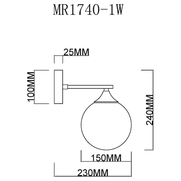 Бра MyFar Fisher MR1740-1W