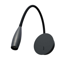 Бра 3W 160LM 3000K, черный Omega Lightstar 200337