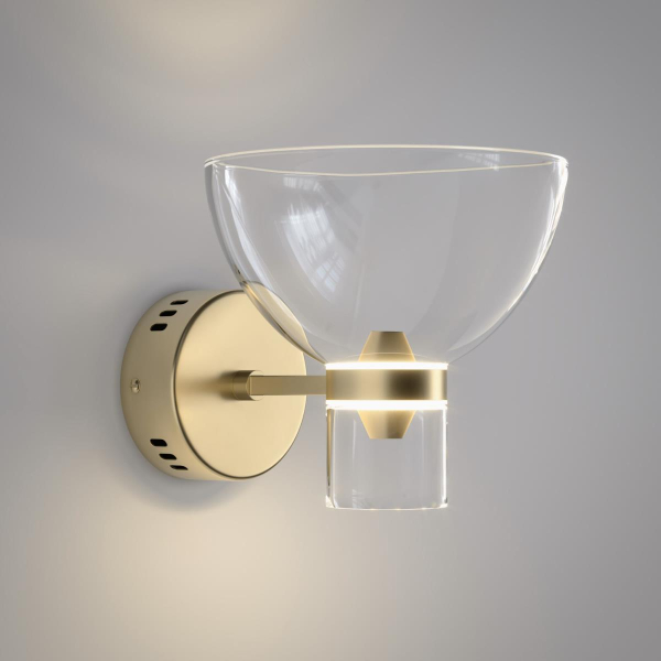 Настенный светодиодный светильник Eurosvet Vial 202053 LED латунь a072059