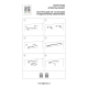 Светильник настенный 230В (2000мм) бэк-лайт 24В 10Вт+спот-лайт 24В 7Вт Fiume Spot Lightstar 810657