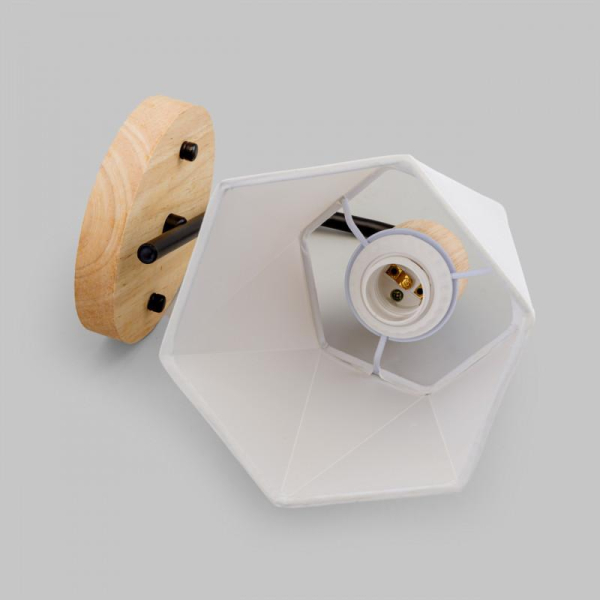 Бра IMEX MD.5714-1-W-BK+WOOD Бра IMEX MD.5714-1-W-BK+WOOD