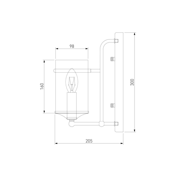 Бра Eurosvet 60040/1 античная бронза Бра Eurosvet 60040/1 античная бронза