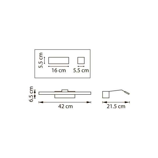 Бра/подсветка для картин (зеркал) Muro Spec Lightstar 808687-4