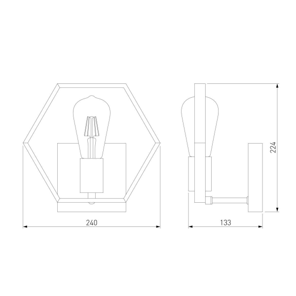 Бра Eurosvet Arnia 70117/1 черный