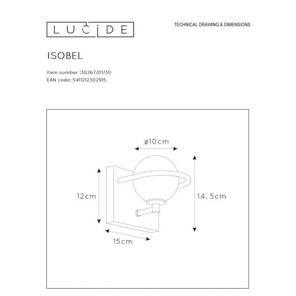 Бра Lucide Isobel 30267/01/30