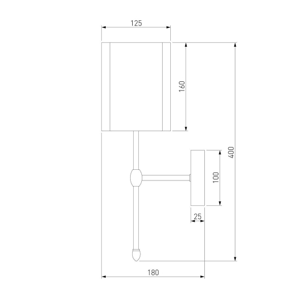 Бра Eurosvet Notturno 60162/1 черный