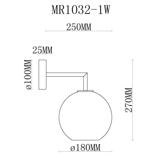 Бра MyFar Stiven MR1032-1W