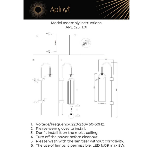 Бра Aployt Arian APL.325.11.01