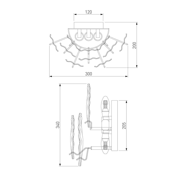 Бра Bogates Leaf 369/3