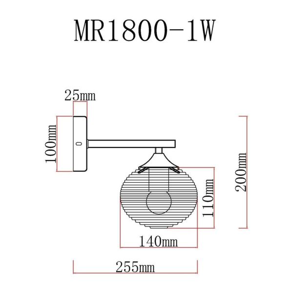 Бра MyFar Gloria MR1800-1W