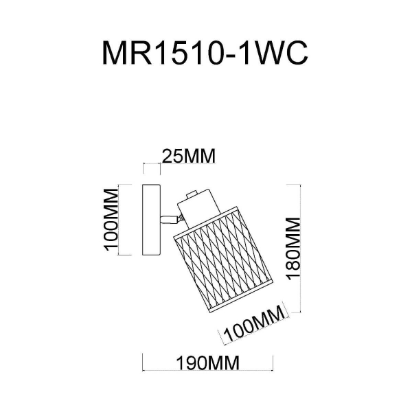 Спот MyFar Cathy MR1510-1WC Спот MyFar Cathy MR1510-1WC